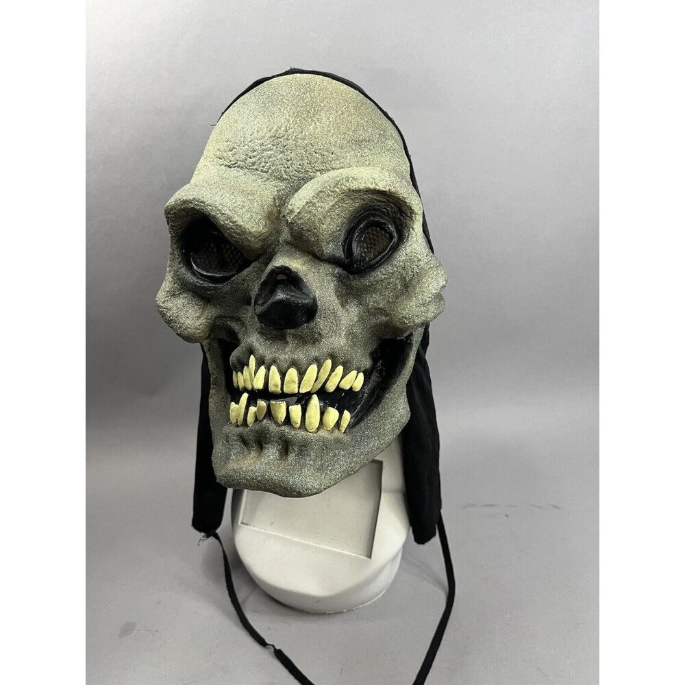 Vintage Topstone Rubber Skeleton Monster Skeletor He-Man Hooded Mask
